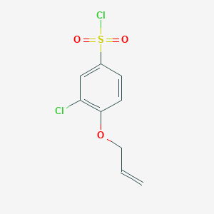 molecular formula C9H8Cl2O3S B12826922 4-(Allyloxy)-3-chlorobenzenesulfonyl chloride 