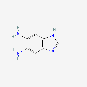 molecular formula C8H10N4 B12826931 2-Methyl-1H-benzo[d]imidazole-5,6-diamine 