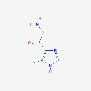 molecular formula C6H9N3O B12826932 2-Amino-1-(4-methyl-1H-imidazol-5-yl)ethanone 