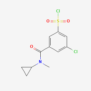 3-Chloro-5-(cyclopropyl(methyl)carbamoyl)benzenesulfonyl chloride