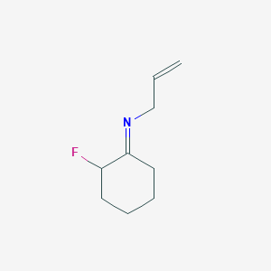 molecular formula C9H14FN B12826964 (E)-N-allyl-2-fluorocyclohexan-1-imine 