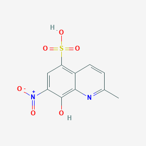 8-Hydroxy-2-methyl-7-nitroquinoline-5-sulfonic acid