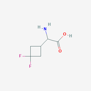 molecular formula C6H9F2NO2 B12826996 2-Amino-2-(3,3-difluorocyclobutyl)acetic acid 