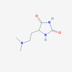 molecular formula C7H13N3O2 B12827004 5-(2-(Dimethylamino)ethyl)imidazolidine-2,4-dione 