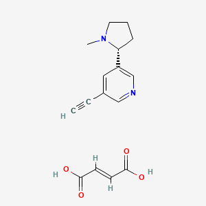 (R)-3-Ethynyl-5-(1-methylpyrrolidin-2-yl)pyridine fumarate