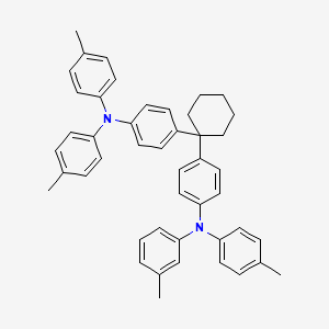 molecular formula C46H46N2 B12827043 N-(4-(1-(4-(Di-p-tolylamino)phenyl)cyclohexyl)phenyl)-3-methyl-N-(p-tolyl)aniline 