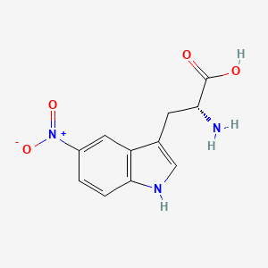 molecular formula C11H11N3O4 B12827046 (R)-2-Amino-3-(5-nitro-1H-indol-3-yl)propanoic acid 