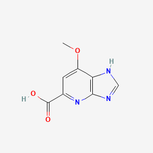 molecular formula C8H7N3O3 B12827064 7-methoxy-1H-imidazo[4,5-b]pyridine-5-carboxylic acid 