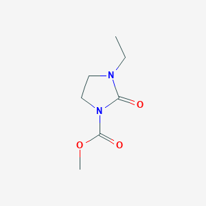 molecular formula C7H12N2O3 B12827075 Methyl 3-ethyl-2-oxoimidazolidine-1-carboxylate 