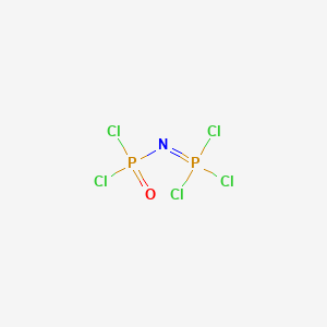 molecular formula Cl5NOP2 B12827098 (Dichlorophosphinyl)phosphorimidic trichloride CAS No. 13966-08-0