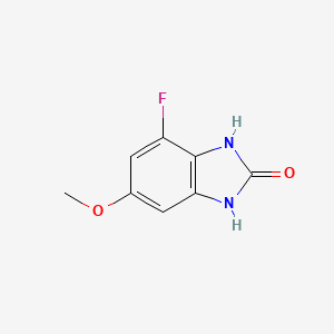 molecular formula C8H7FN2O2 B12827105 4-Fluoro-6-methoxy-1,3-dihydro-2H-benzo[d]imidazol-2-one 