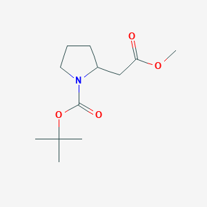 molecular formula C12H21NO4 B1282711 叔丁基 2-(2-甲氧基-2-氧代乙基)吡咯烷-1-羧酸酯 CAS No. 813433-68-0