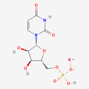 potassium;[(2R,3S,4R,5R)-5-(2,4-dioxopyrimidin-1-yl)-3,4-dihydroxyoxolan-2-yl]methyl hydrogen phosphate