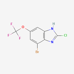 4-Bromo-2-chloro-6-(trifluoromethoxy)-1H-1,3-benzimidazole