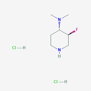 molecular formula C7H17Cl2FN2 B12827147 (3S,4S)-3-Fluoro-N,N-dimethylpiperidin-4-amine dihydrochloride 