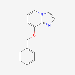 molecular formula C14H12N2O B1282718 8-(苄氧基)咪唑并[1,2-a]吡啶 CAS No. 96428-16-9