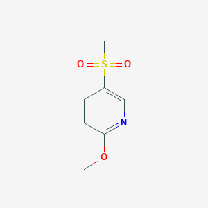 molecular formula C7H9NO3S B1282721 2-甲氧基-5-(甲磺酰基)吡啶 CAS No. 98627-16-8