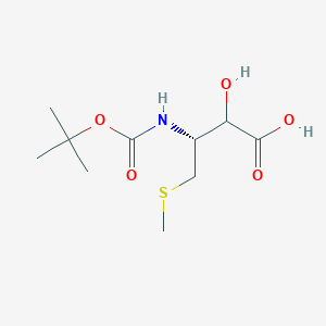 molecular formula C10H19NO5S B12827232 (3R)-3-((tert-Butoxycarbonyl)amino)-2-hydroxy-4-(methylthio)butanoic acid 