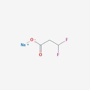 molecular formula C3H3F2NaO2 B12827236 Sodium 3,3-difluoropropanoate 