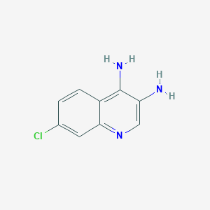 molecular formula C9H8ClN3 B12827260 7-Chloroquinoline-3,4-diamine 