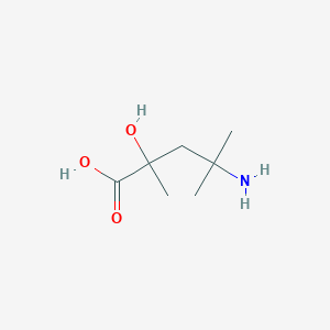 molecular formula C7H15NO3 B12827280 4-Amino-2-hydroxy-2,4-dimethylpentanoic acid 