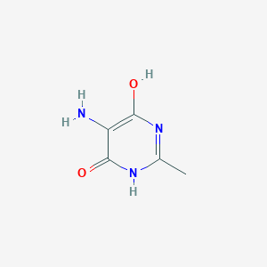 molecular formula C5H7N3O2 B1282730 5-Amino-2-methylpyrimidine-4,6-diol CAS No. 98797-08-1