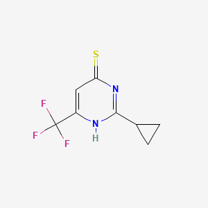 2-Cyclopropyl-6-(trifluoromethyl)pyrimidine-4-thiol