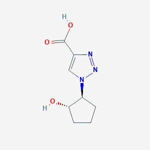 1-[(1S,2S)-2-hydroxycyclopentyl]-1H-1,2,3-triazole-4-carboxylic acid