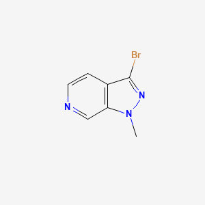 molecular formula C7H6BrN3 B12827337 3-Bromo-1-methyl-1H-pyrazolo[3,4-c]pyridine CAS No. 1326715-73-4