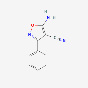 molecular formula C10H7N3O B1282735 5-氨基-3-苯基-1,2-恶唑-4-腈 CAS No. 14246-77-6