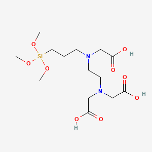 molecular formula C14H28N2O9Si B12827372 2-[2-[Bis(carboxymethyl)amino]ethyl-(3-trimethoxysilylpropyl)amino]acetic acid CAS No. 84127-79-7