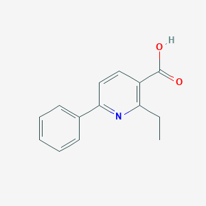 molecular formula C14H13NO2 B12827378 2-Ethyl-6-phenylnicotinic acid 