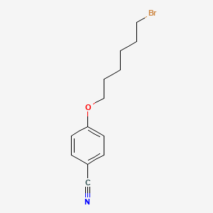 molecular formula C13H16BrNO B1282740 4-[(6-溴己基)氧基]苯甲腈 CAS No. 91944-99-9