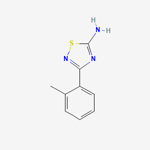 molecular formula C9H9N3S B12827402 3-(o-Tolyl)-1,2,4-thiadiazol-5-amine 