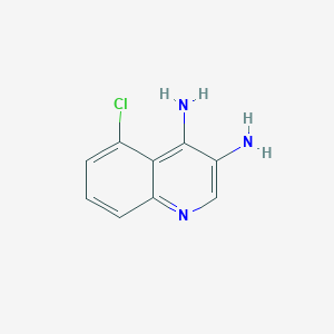 molecular formula C9H8ClN3 B12827446 5-Chloroquinoline-3,4-diamine 