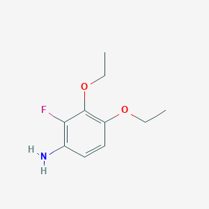 molecular formula C10H14FNO2 B1282745 3,4-二乙氧基-2-氟苯胺 CAS No. 95825-88-0