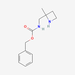 molecular formula C13H18N2O2 B12827500 Benzyl ((2-methylazetidin-2-yl)methyl)carbamate 