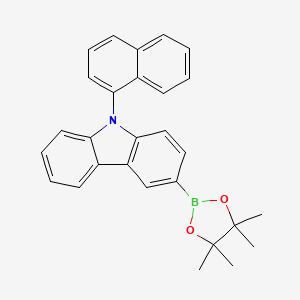 9-(Naphthalen-1-yl)-3-(4,4,5,5-tetramethyl-1,3,2-dioxaborolan-2-yl)-9H-carbazole