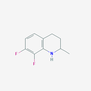 molecular formula C10H11F2N B12827523 7,8-Difluoro-2-methyl-1,2,3,4-tetrahydroquinoline 