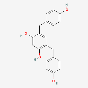 4,6-Bis[(4-hydroxyphenyl)methyl]benzene-1,3-diol