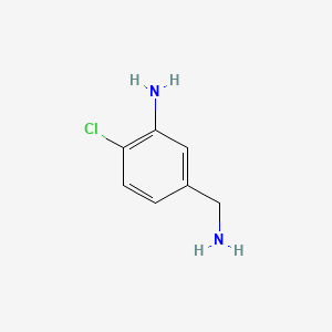 molecular formula C7H9ClN2 B1282754 5-(氨甲基)-2-氯苯胺 CAS No. 94568-51-1