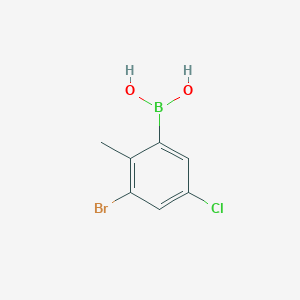 (3-Bromo-5-chloro-2-methylphenyl)boronic acid