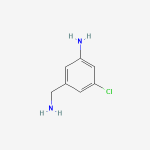 molecular formula C7H9ClN2 B1282755 3-(氨甲基)-5-氯苯胺 CAS No. 683740-35-4