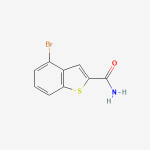 molecular formula C9H6BrNOS B1282757 4-溴-1-苯并噻吩-2-甲酰胺 CAS No. 93103-86-7