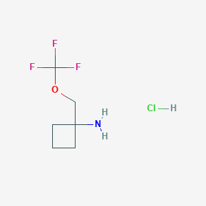 1-((Trifluoromethoxy)methyl)cyclobutan-1-amine hydrochloride