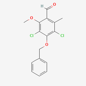 4-(Benzyloxy)-3,5-dichloro-2-methoxy-6-methylbenzaldehyde