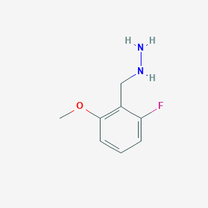 molecular formula C8H11FN2O B12827595 (2-Fluoro-6-methoxybenzyl)hydrazine 