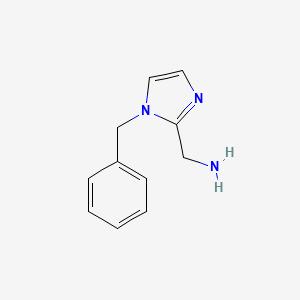 molecular formula C11H13N3 B1282761 (1-苄基-1H-咪唑-2-基)甲胺 CAS No. 26163-58-6