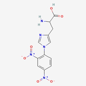 molecular formula C12H11N5O6 B12827627 Histidine, 1-(2,4-dinitrophenyl)- CAS No. 160347-97-7