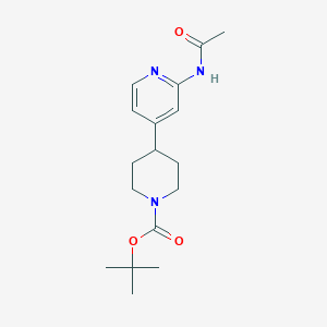 tert-Butyl 4-(2-acetamidopyridin-4-yl)piperidine-1-carboxylate